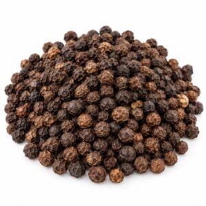 Whole dried black peppercorns supplied by PROMA Malaysia