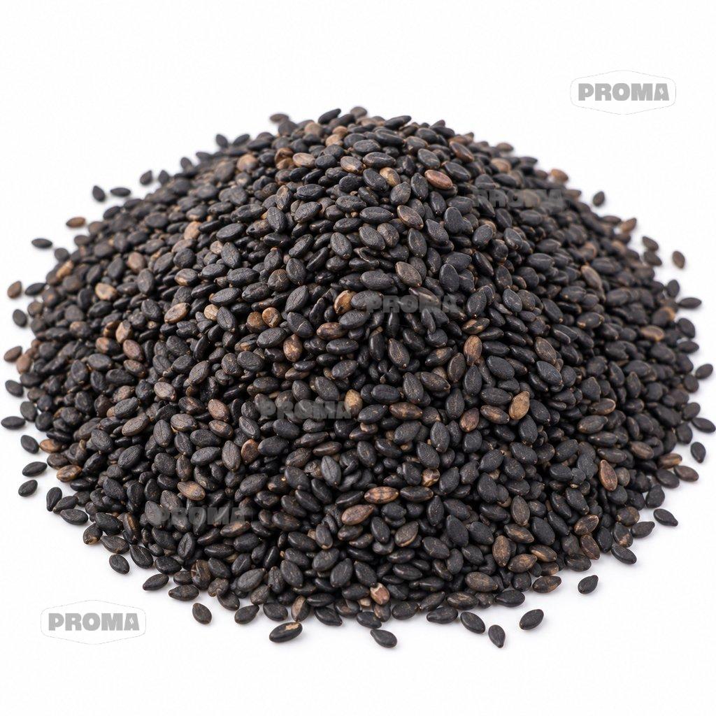 Dried black sesame seeds supplied by PROMA Malaysia