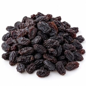 Dried black raisins supplied by PROMA Malaysia