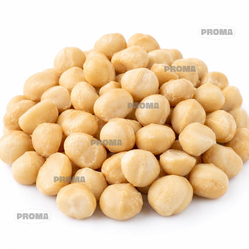 Shelled grade AA macadamia nuts supplied by PROMA Malaysia