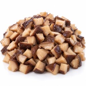 Diced soaked mushrooms, cleaned AA grade, wholesale supplier Malaysia