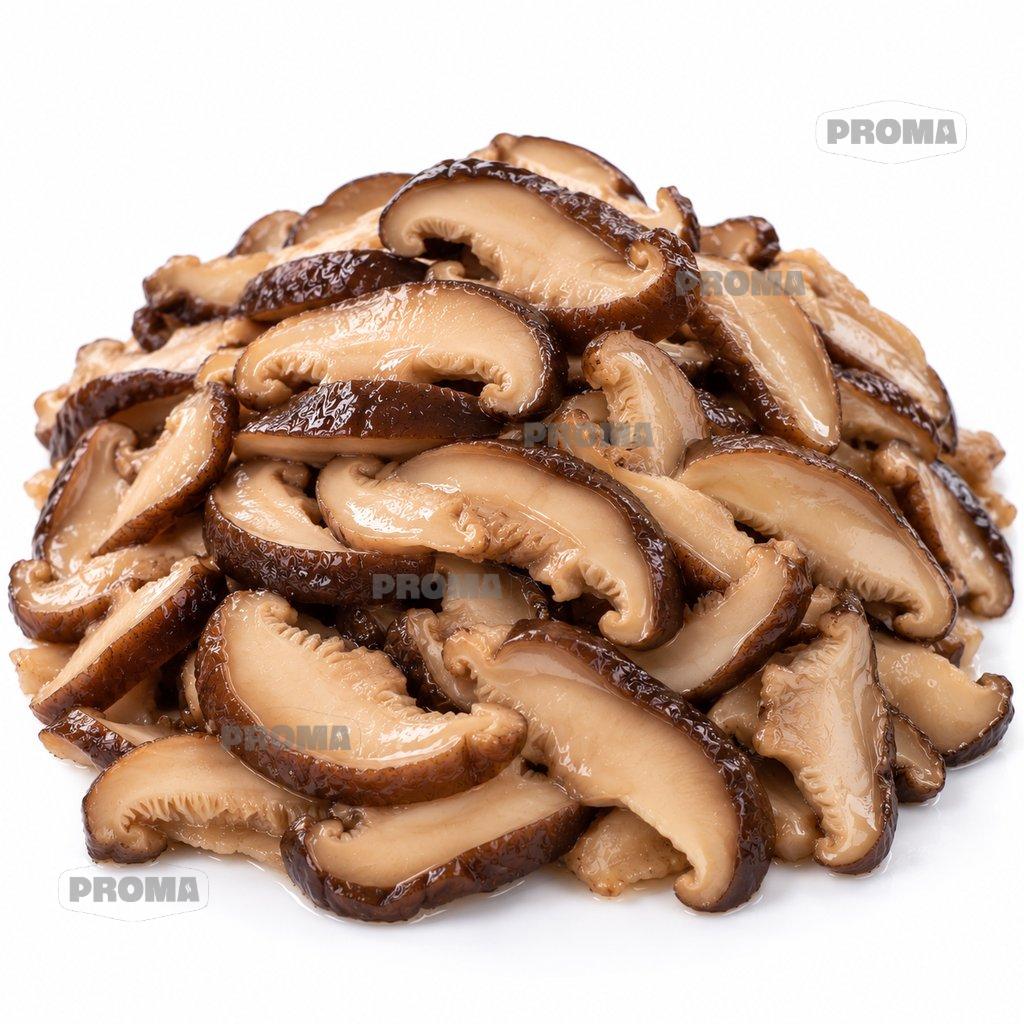 Sliced soaked mushrooms, cleaned AA grade, wholesale supplier Malaysia