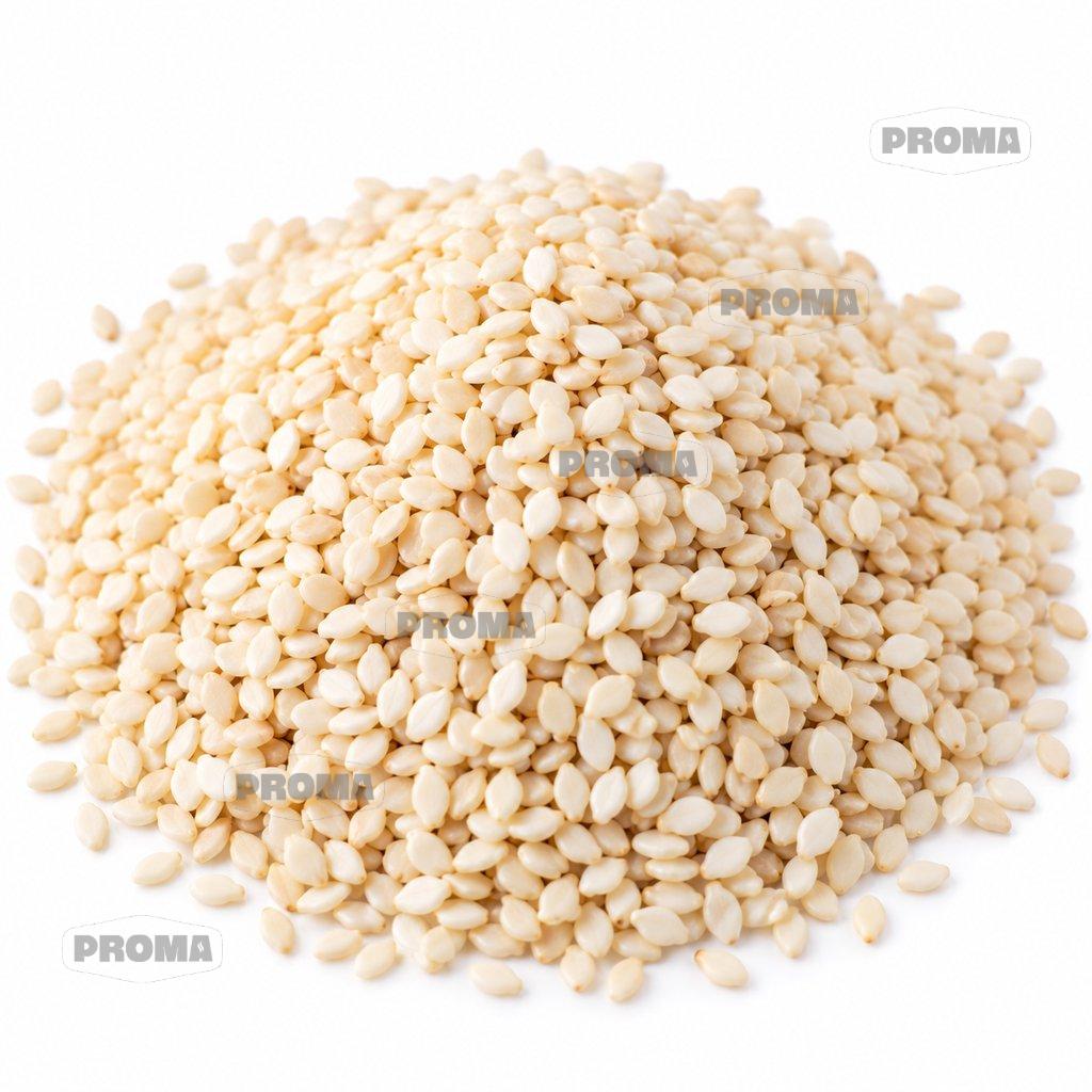 Dried white sesame seeds supplied by PROMA Malaysia